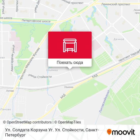 Карта Ул. Солдата Корзуна Уг. Ул. Стойкости