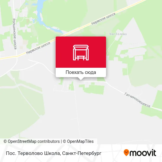 Карта Пос. Терволово Школа