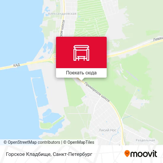 Карта Горское Кладбище