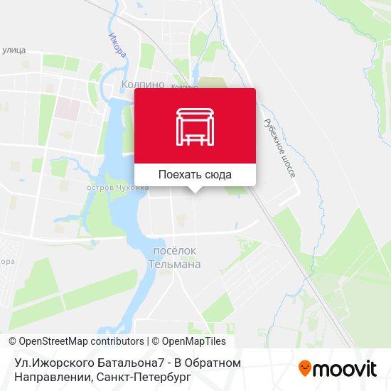 Карта Ул.Ижорского Батальона7 - В Обратном Направлении
