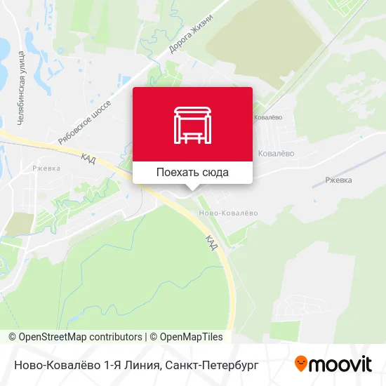 Карта Ново-Ковалёво 1-Я Линия