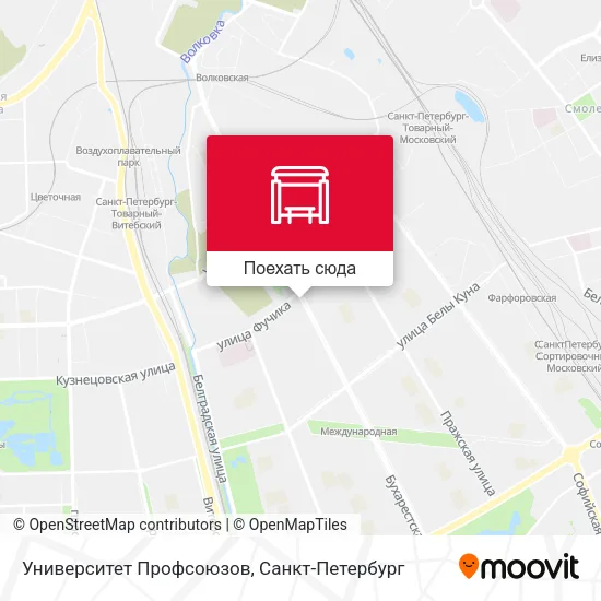 Карта Университет Профсоюзов