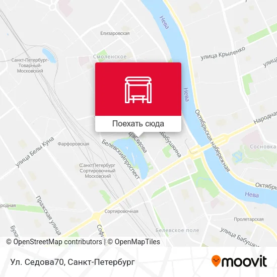 Карта Ул. Седова70