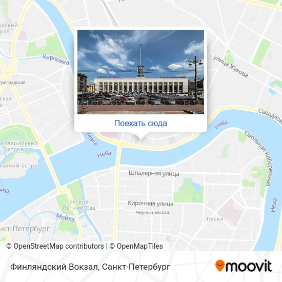 Карта Финляндский Вокзал