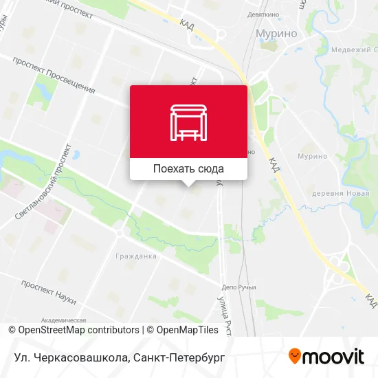 Карта Ул. Черкасовашкола