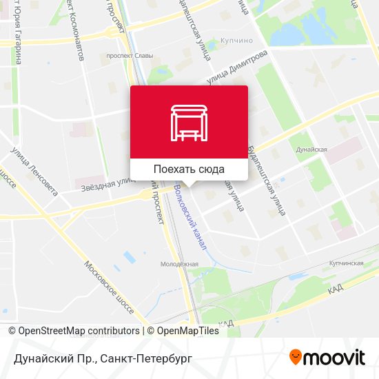 Карта Дунайский Пр.