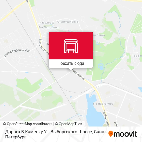 Карта Дорога В Каменку Уг. Выборгского Шоссе