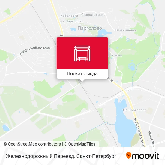 Карта Железнодорожный Переезд