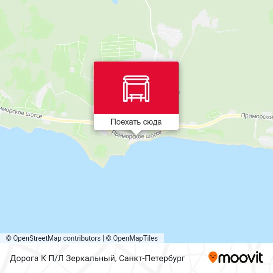 Карта Дорога К П/Л Зеркальный