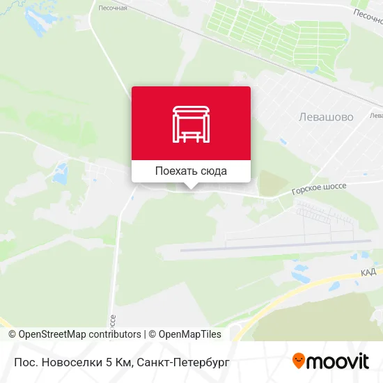 Карта Пос. Новоселки 5 Км