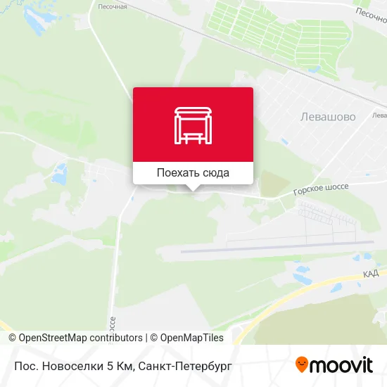 Карта Пос. Новоселки 5 Км