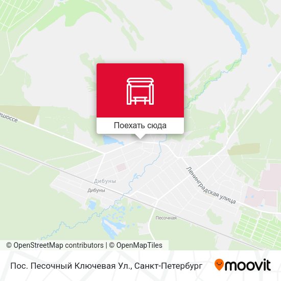 Карта Пос. Песочный Ключевая Ул.