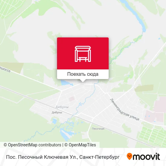 Карта Пос. Песочный Ключевая Ул.