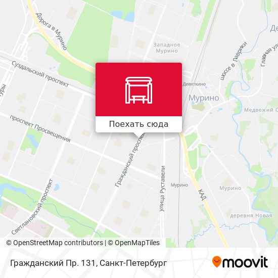 Карта Гражданский Пр. 131