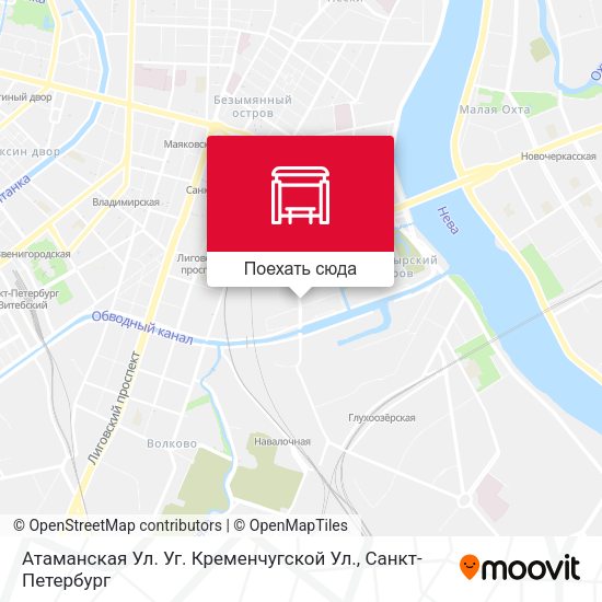 Карта Атаманская Ул. Уг. Кременчугской Ул.