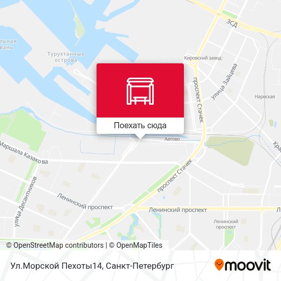 Карта Ул.Морской Пехоты14