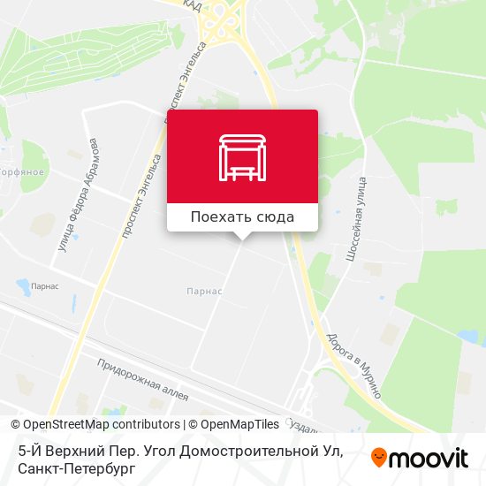 Карта 5-Й Верхний Пер. Угол Домостроительной Ул