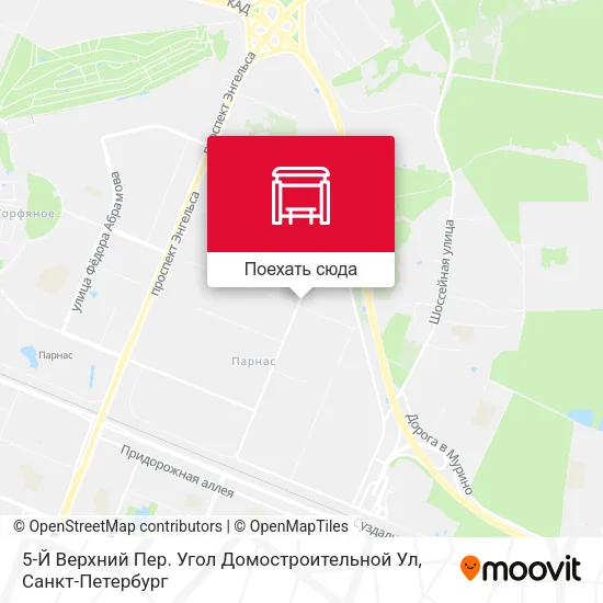 Карта 5-Й Верхний Пер. Угол Домостроительной Ул