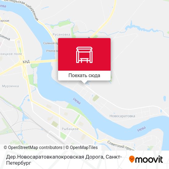 Карта Дер.Новосаратовкапокровская Дорога