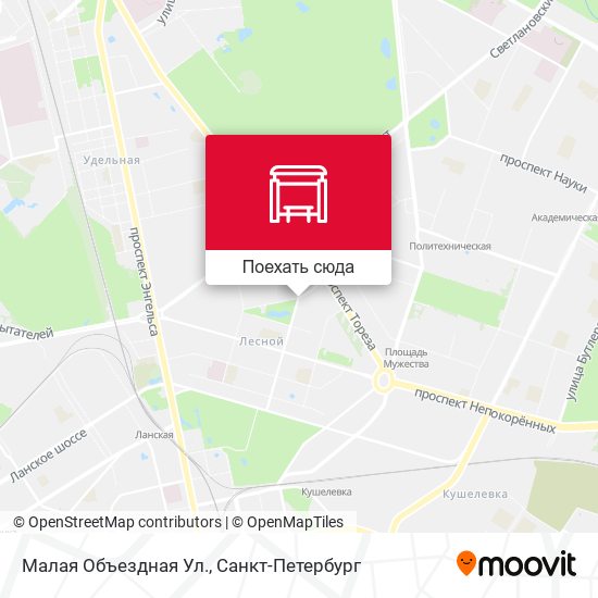 Карта Малая Объездная Ул.