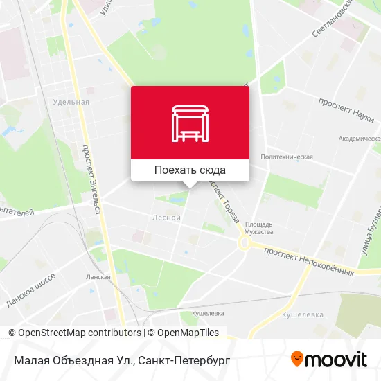 Карта Малая Объездная Ул.