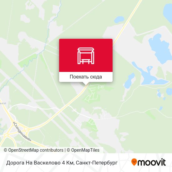 Карта Дорога На Васкелово 4 Км