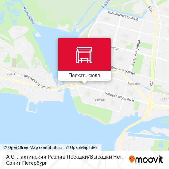 Карта А.С. Лахтинский Разлив Посадки / Высадки Нет