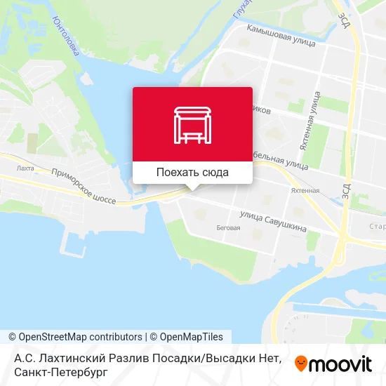 Карта А.С. Лахтинский Разлив Посадки / Высадки Нет