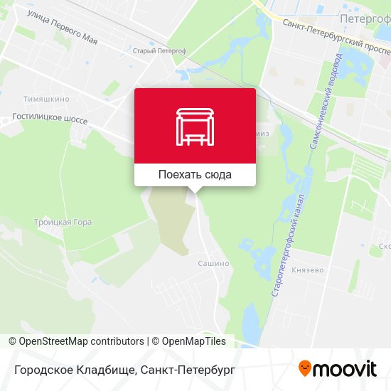 Карта Городское Кладбище