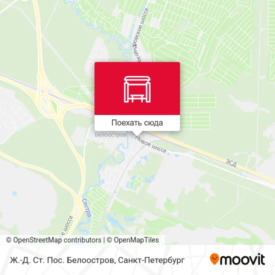 Карта Ж.-Д. Ст. Пос. Белоостров