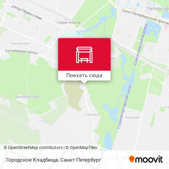 Карта Городское Кладбище