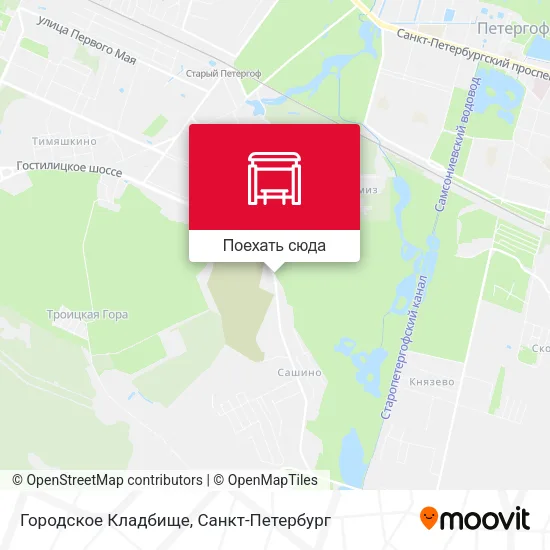 Карта Городское Кладбище