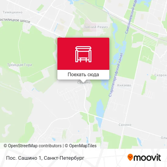 Карта Пос. Сашино 1