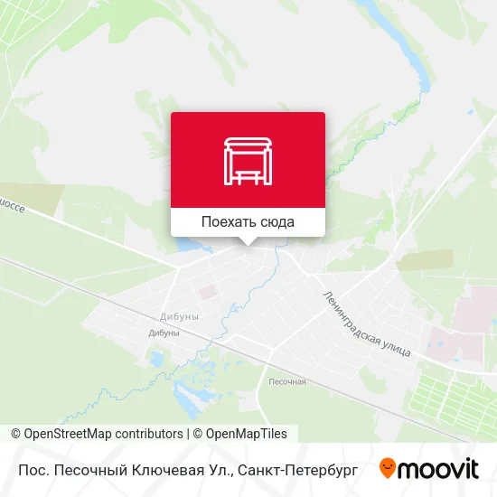 Карта Пос. Песочный Ключевая Ул.