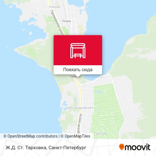 Карта Ж.Д. Ст. Тарховка