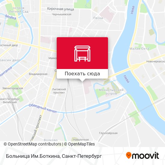 Карта Больница Им.Боткина