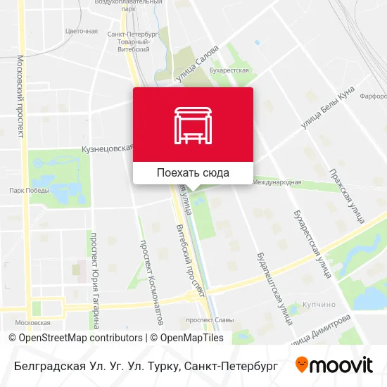 Карта Белградская Ул. Уг. Ул. Турку