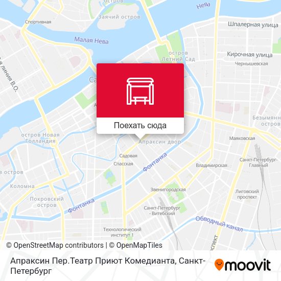 Карта Апраксин Пер.Театр Приют Комедианта
