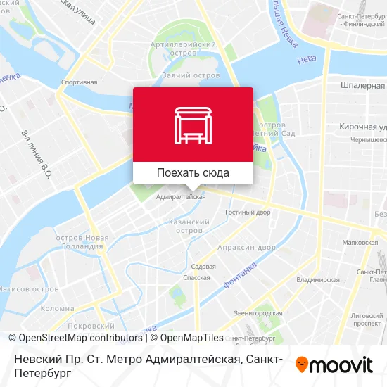Карта Невский Пр. Ст. Метро Адмиралтейская