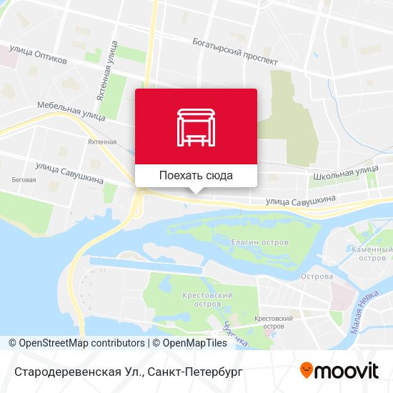 Карта Стародеревенская Ул.