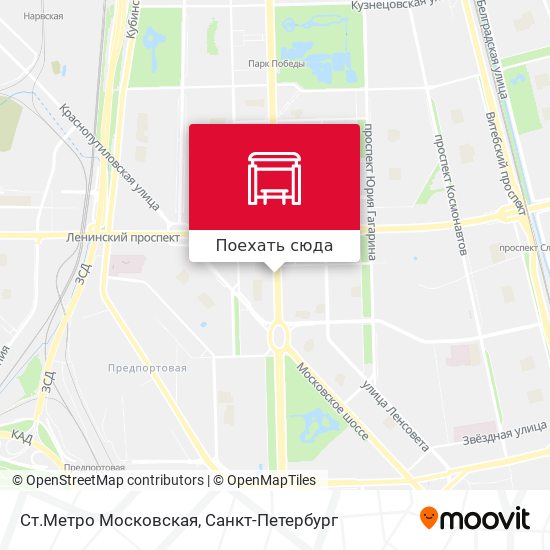Карта Ст.Метро Московская