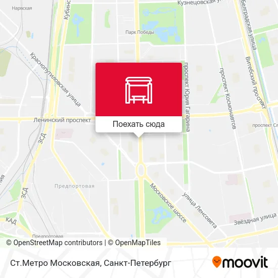 Карта Ст.Метро Московская