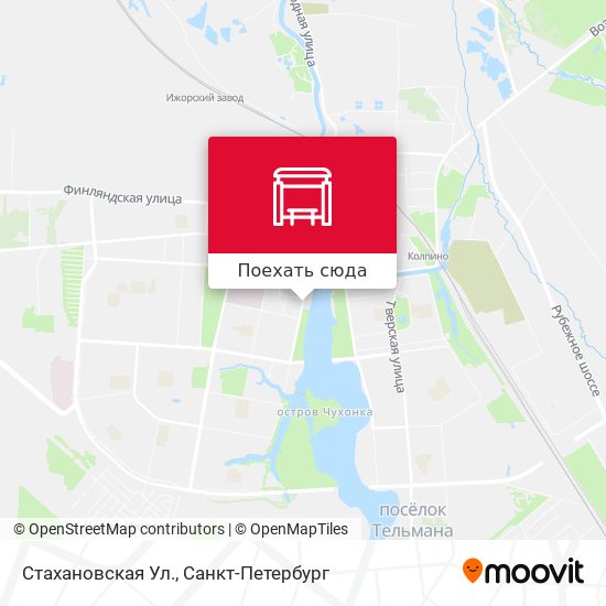 Карта Стахановская Ул.