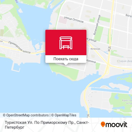Карта Туристская Ул. По Приморскому Пр.
