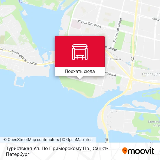 Карта Туристская Ул. По Приморскому Пр.