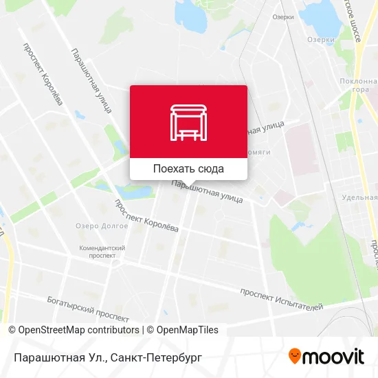 Карта Парашютная Ул.