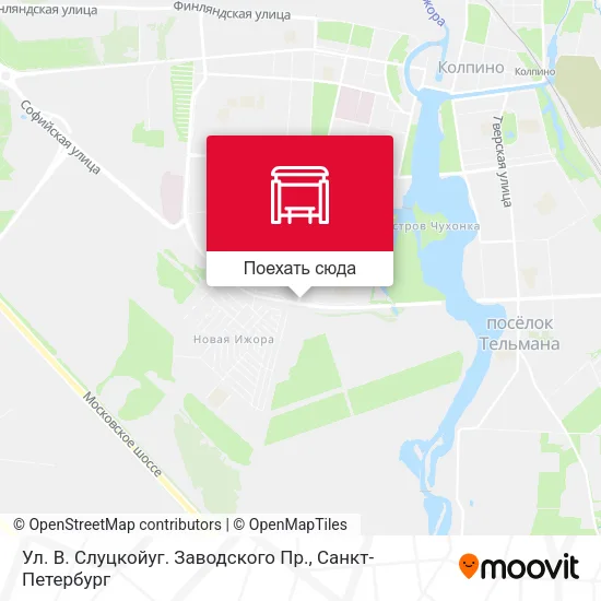 Карта Ул. В. Слуцкойуг. Заводского Пр.