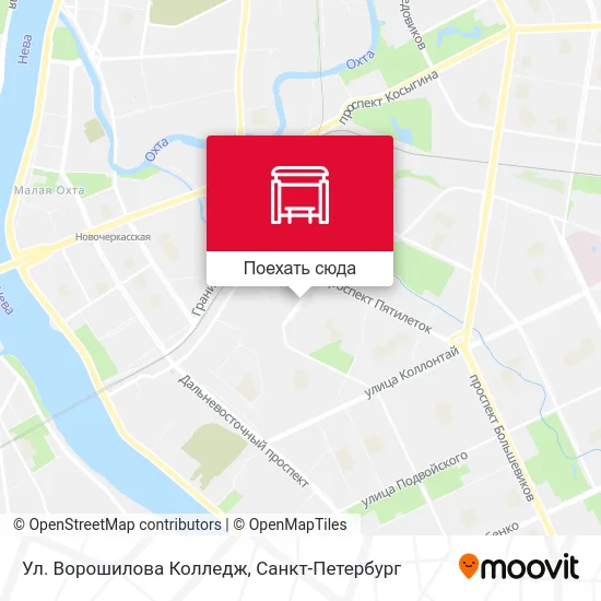 Карта Ул. Ворошилова Колледж