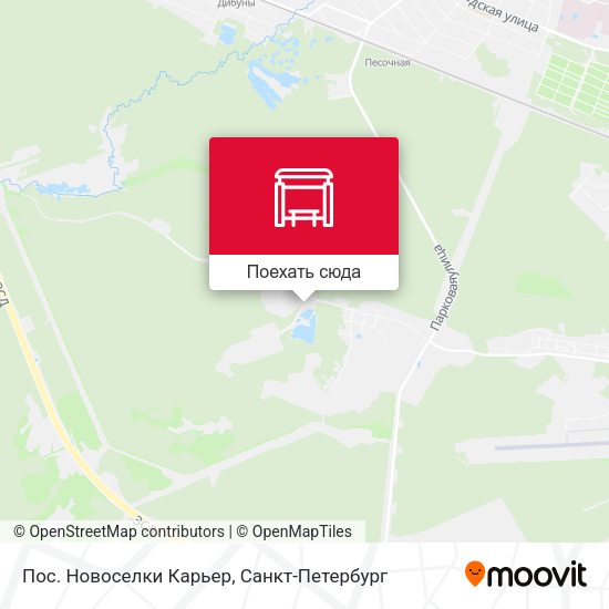 Карта Пос. Новоселки Карьер