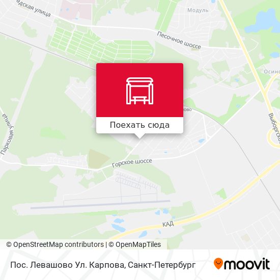 Карта Пос. Левашово Ул. Карпова